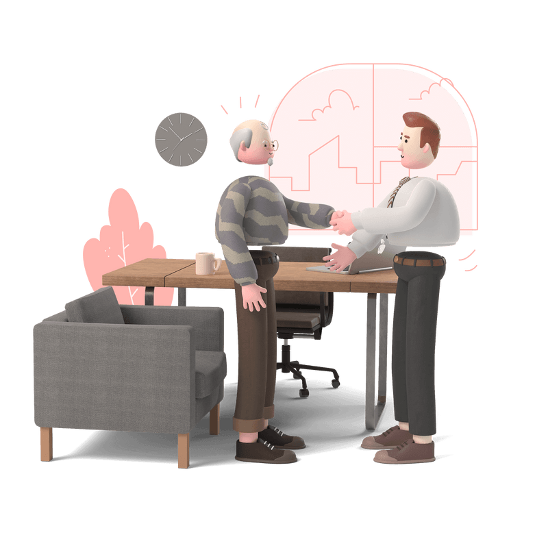 workflow office business meeting workspace desk consultation client customer